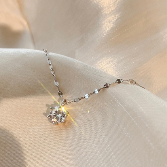 New 925 Silver Iced Out bling sparkling Necklace - Picture 5 of 9